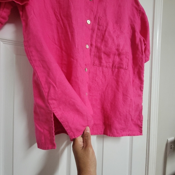 Rails Mackinley Linen Short Sleeve Button Up Shirt Size Medium. - Picture 12 of 13